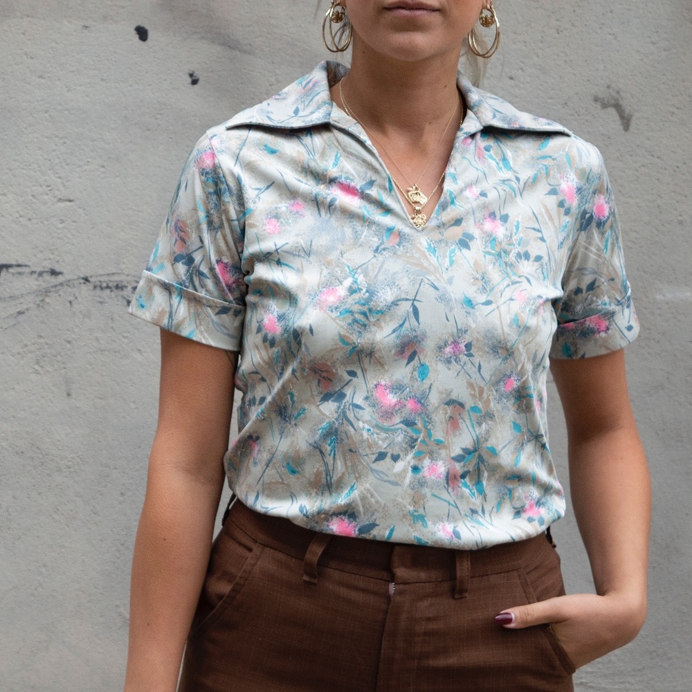 Vintage 70's floral top